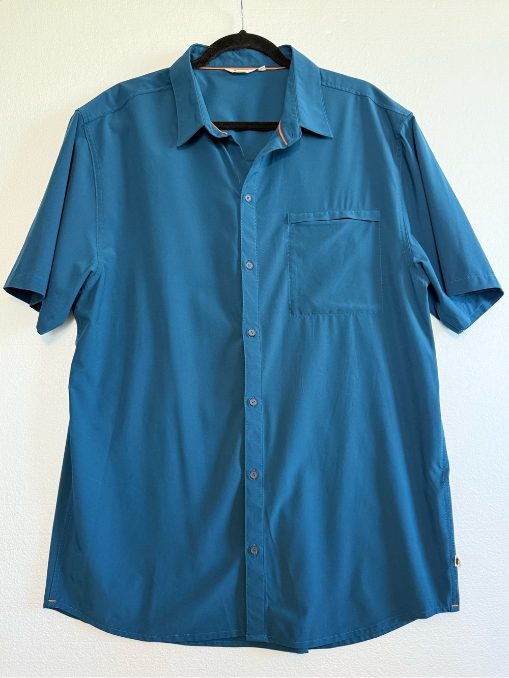 Cotopaxi Cambio Button Up Shirt Short Sleeve Indigo Color Men’s Size XXL